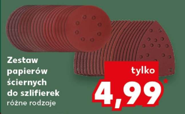 Zestaw papierów ściernych do szlifierek
