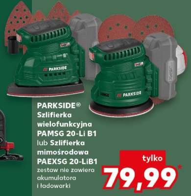 PARKSIDE Szlifierka wielofunkcyjna PAMSG 20-Li B1 lub Szlifierka mimośrodowa PAEXSG 20-LiB1