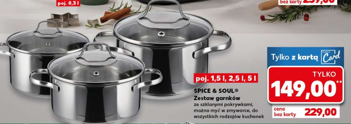 SPICE & SOUL Zestaw garnków