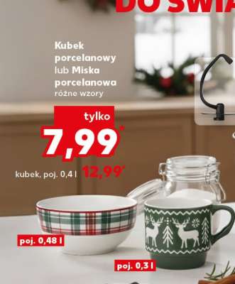 Kubek porcelanowy lub Miska porcelanowa