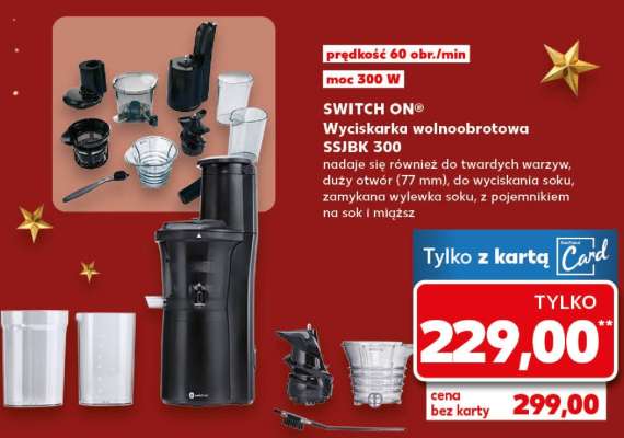 SWITCH ON® Wyciskarka wolnoobrotowa SSJBK 300