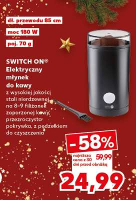 SWITCH ON® Elektryczny młynek do kawy