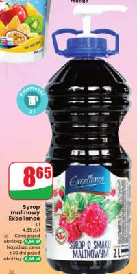 Syrop malinowy Excellence