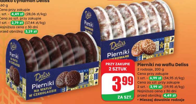 Pierniki na waflu Deliss