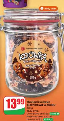 Cukierki krówka piernikowa w słoiku