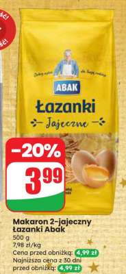 Makaron 2-jajeczny łazanki Abak