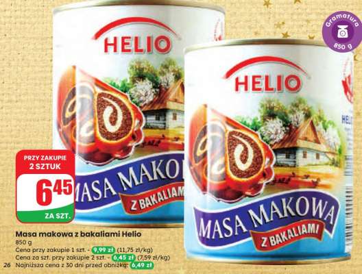 Masa makowa z bakaliami HELIO