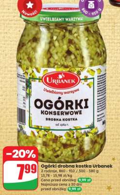 Ogórki drobna kostka Urbanek