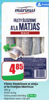 Filety śledziowe w oleju a’la matjas Marinus