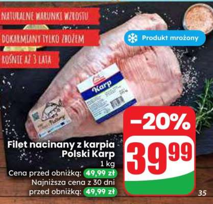 Filet nacinany z karpia Polski Karp