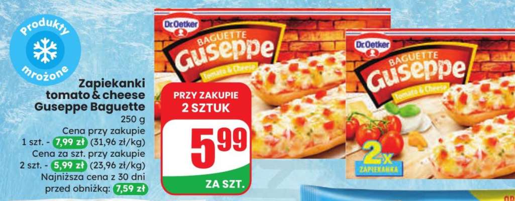 Zapiekanki tomato & cheese Guseppe Baguette