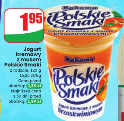 Jogurt kremowy z musem Polskie Smaki