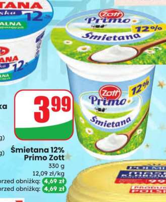 Śmietana 12% Primo Zott