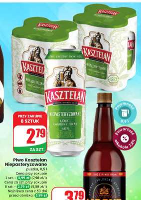 Piwo Kasztelan Niepasteryzowane