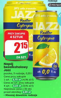 Napój bezalkoholowy Jazz