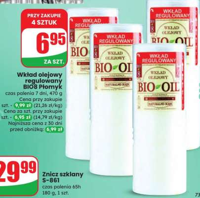 Wkład olejowy regulowany BIO8 Płomyk