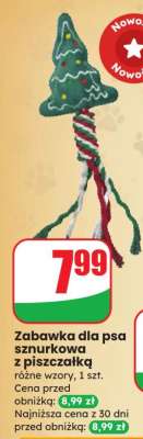 Zabawka dla psa sznurkowa z piszczałką