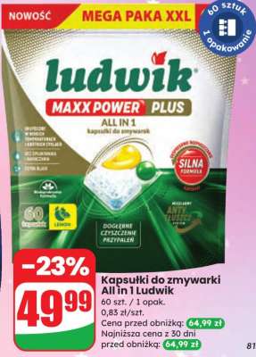 Kapsułki do zmywarki All in 1 Ludwik