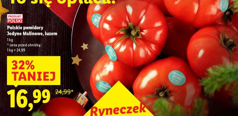 Polskie pomidory Jedyne Malinowe, luzem