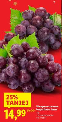 Winogrona czerwone bezpestkowe, luzem