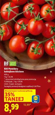 BIO Pomidory koktajlowe kiściowe