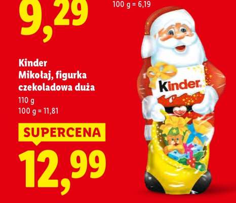 Kinder Mikołaj figurka czekoladowa duża