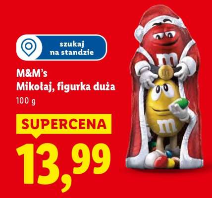 M&M’s Mikołaj, figurka duża