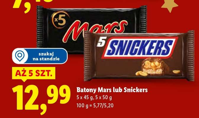 Batony Mars lub Snickers