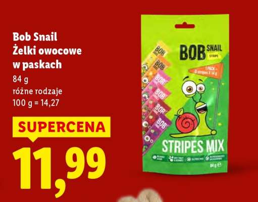Bob Snail Żelki owocowe w paskach