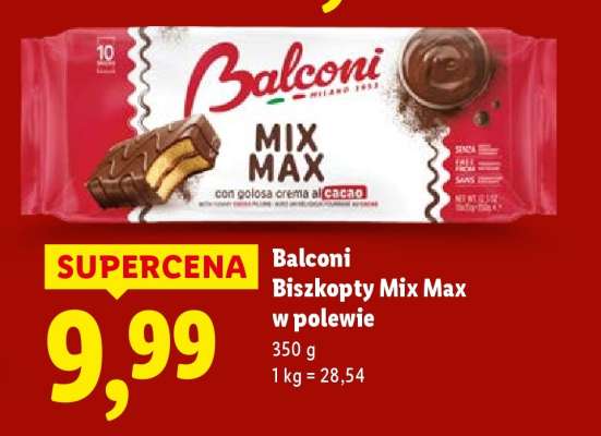Balconi Biszkopty Mix Max w polewie