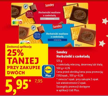 SONDEY Herbatniki z czekoladą