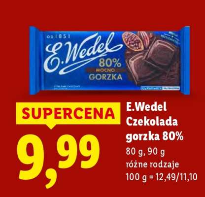E.Wedel Czekolada gorzka 80%