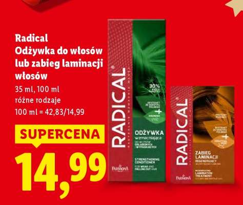 Radical Odżywka do włosów lub zabieg laminacji włosów