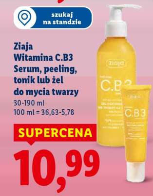 Ziaja Witamina C.B3 Serum, peeling, tonik lub żel do mycia twarzy