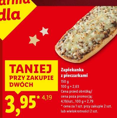 Zapiekanka z pieczarkami