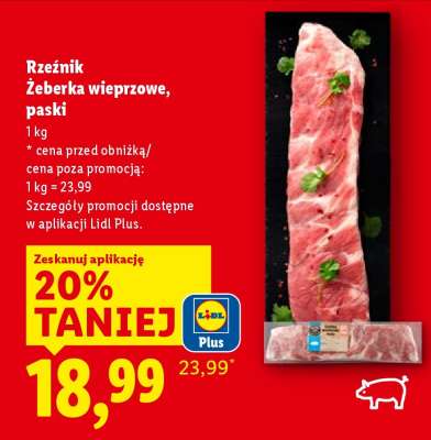 RZEŹNIK Żeberka wieprzowe, paski