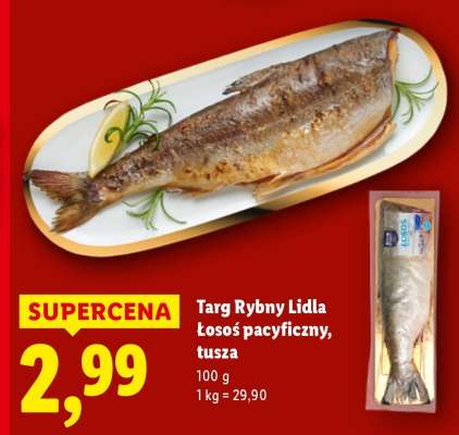 TARG RYBNY LIDLA łosoś pacyficzny tusza