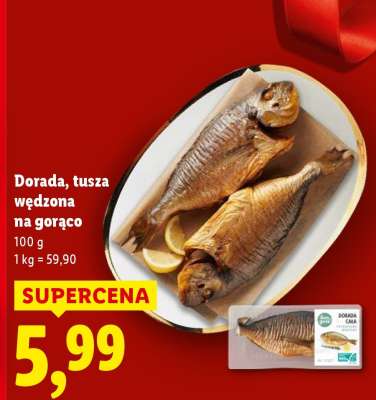 Dorada, tusza wędzona na gorąco
