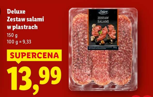 DELUXE Zestaw salami w plastrach