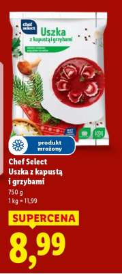 CHEF SELECT Uszka z kapustą i grzybami