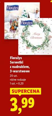 FLORALYS Serwetki z nadrukiem, 3-warstwowe