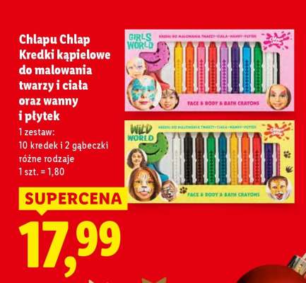 Chlapu Chlap Kredki kąpielowe