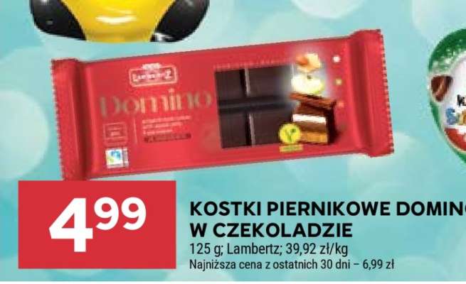 Kostki piernikowe Domino w czekoladzie