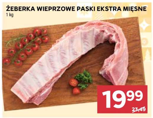 Żeberka wieprzowe paski ekstra mięsne