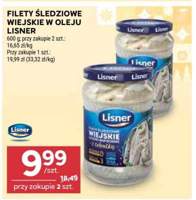 Filety śledziowe wiejskie w oleju Lisner