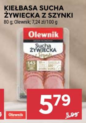 Kiełbasa sucha żywiecka z szynki