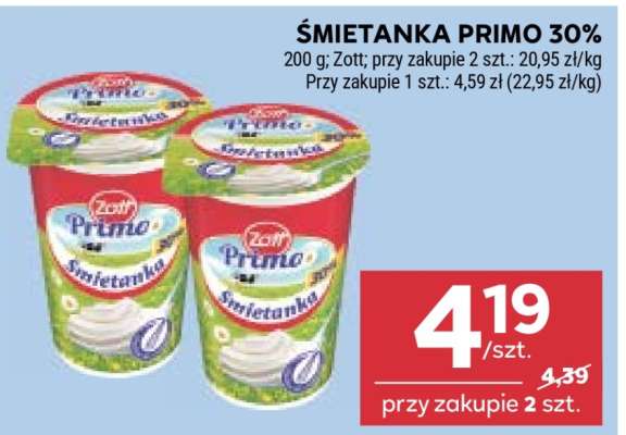 Śmietanka Primo 30%