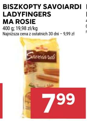 BISZKOPTY SAVOIARDI LADYFINGERS MA ROSIE