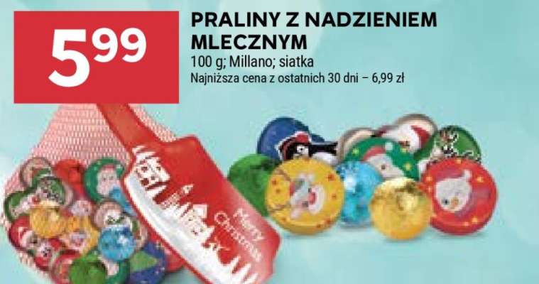 PRALINY Z NADZIENIEM MLECZNYM