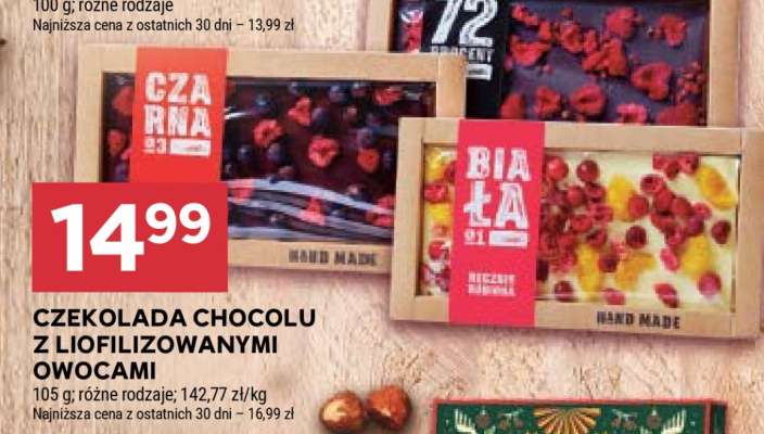 Czekolada Chocolu z liofilizowanymi owocami